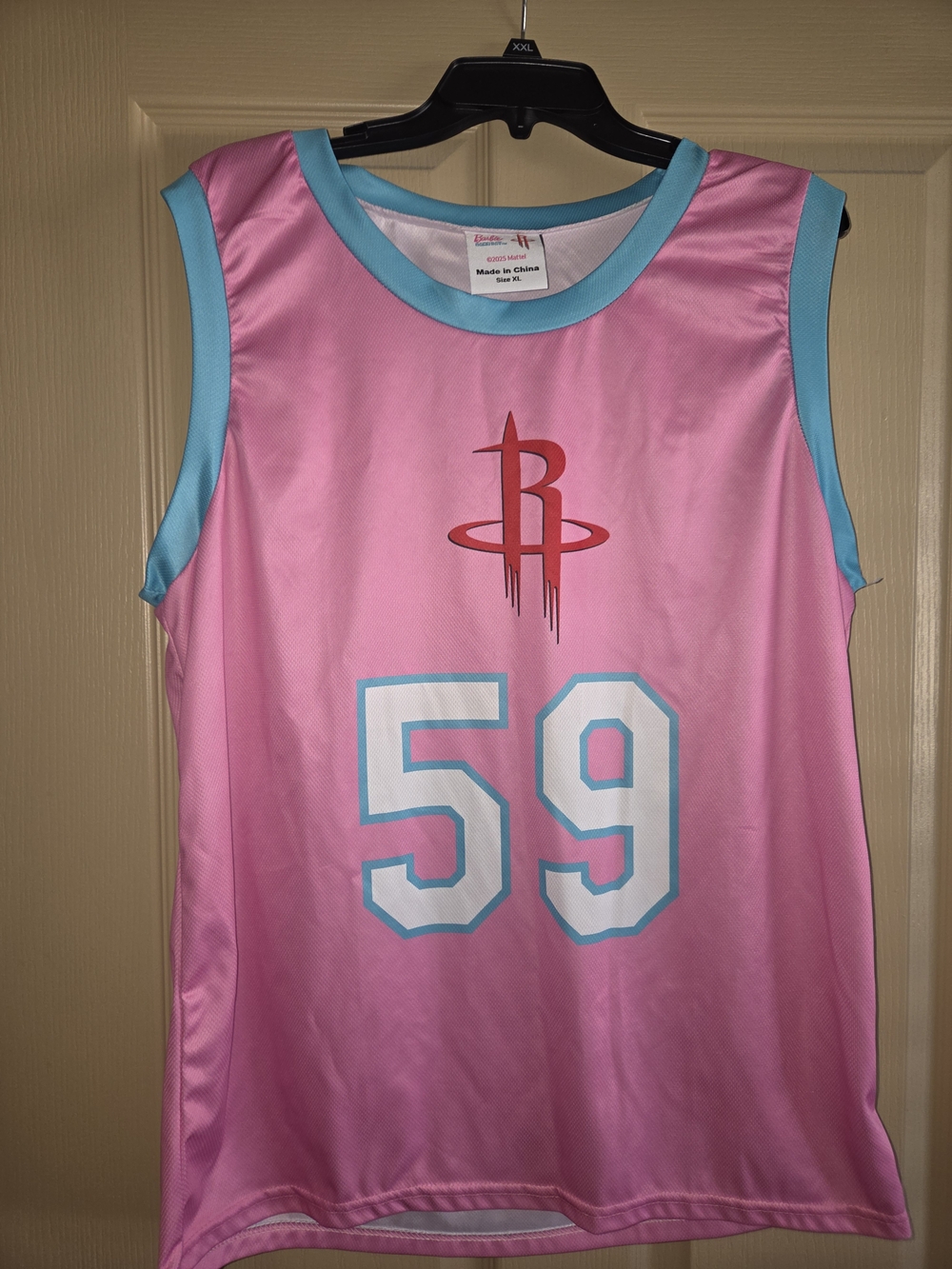 Pink 59 Basketball Jersey - Retro Style